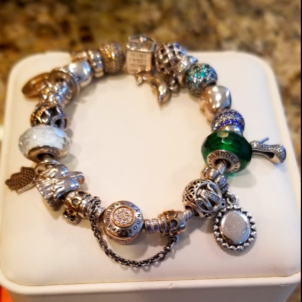 Authentic Pandora full of charms bracelet!